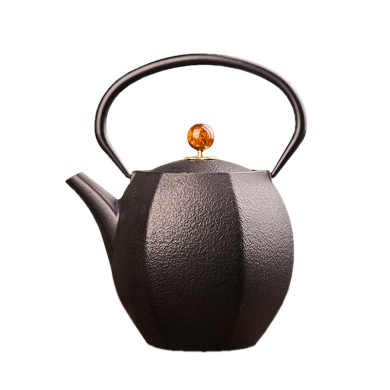 Cast Iron Teapot Bright Enamel Inner Wall Kettle