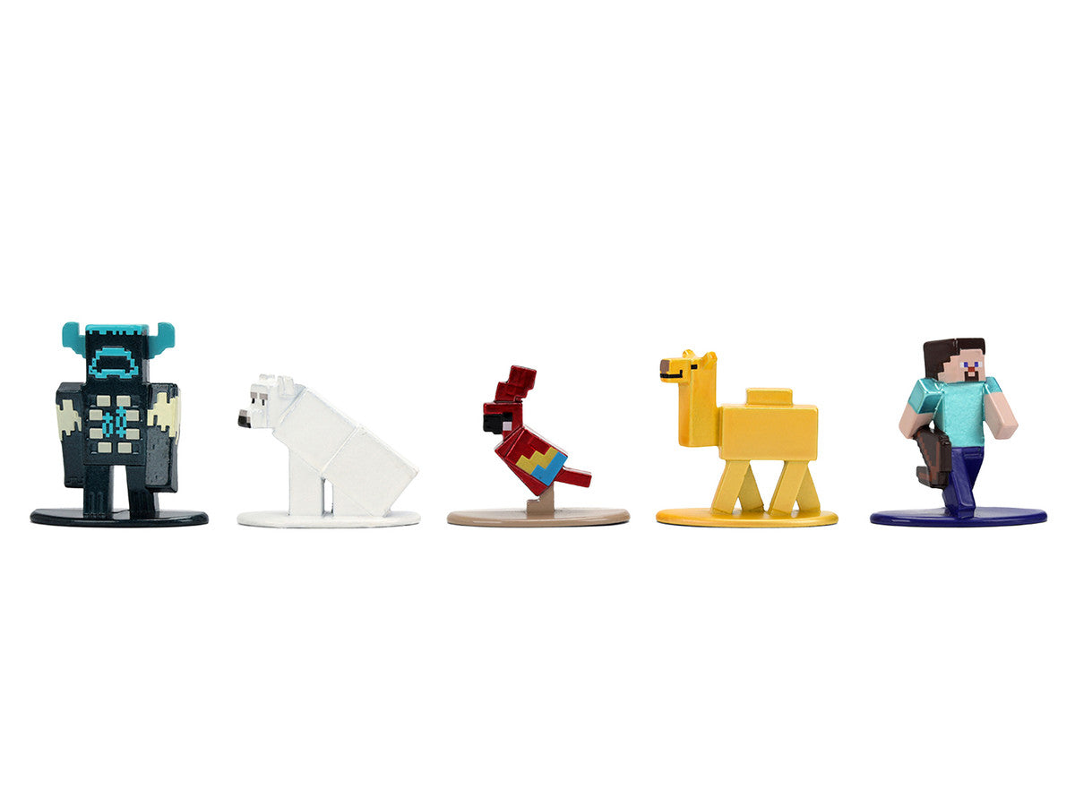 Set of 12 Diecast Figures "Minecraft" Video Game Wave 2 "Nano Metalfigs" Series Diecast models by Jada