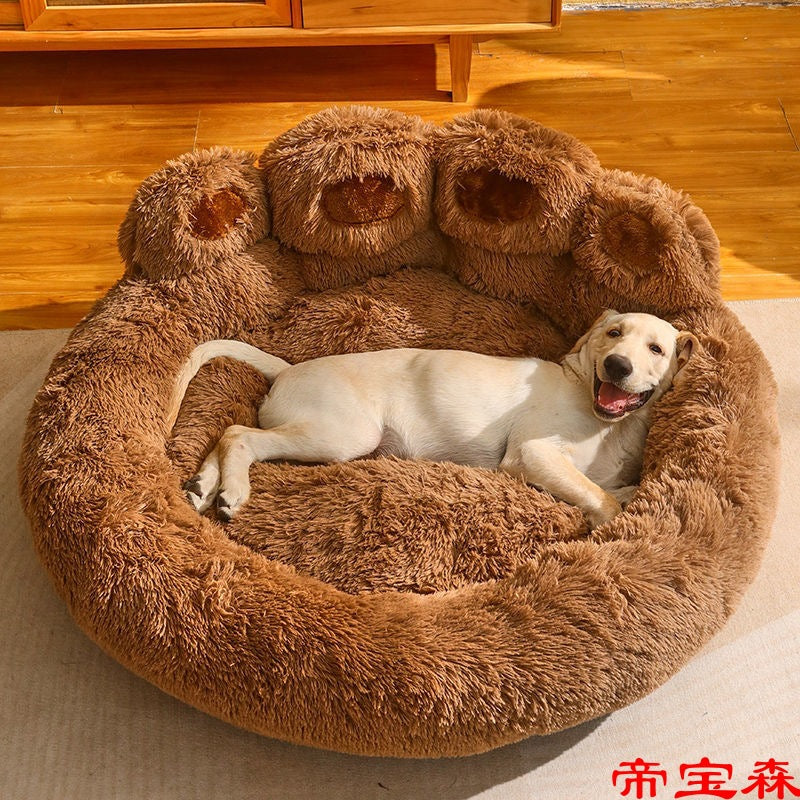 Kennel winter warm large dog Golden retriever bed Four seasons universal deep sleep cat kennel winter pet supplies