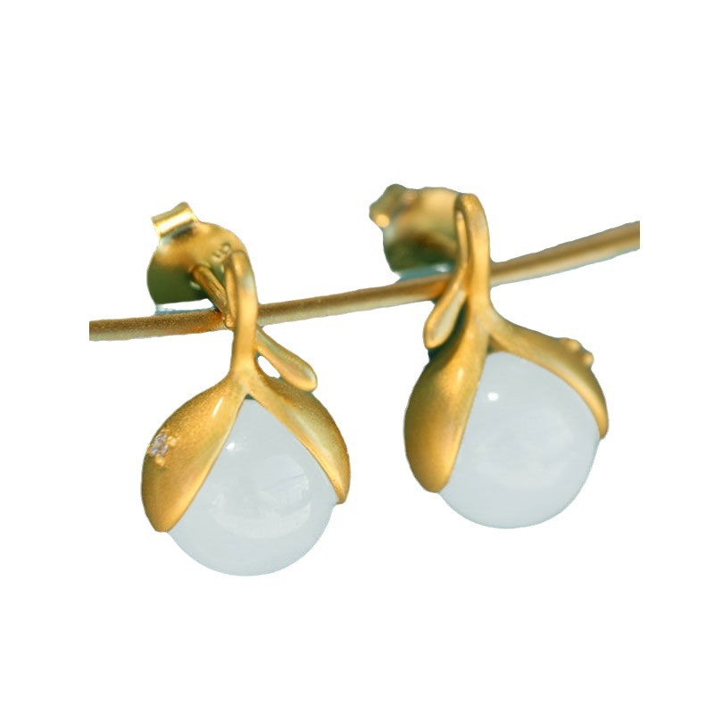 Delicate Dainty And Minimalist Flower Bud Earrings