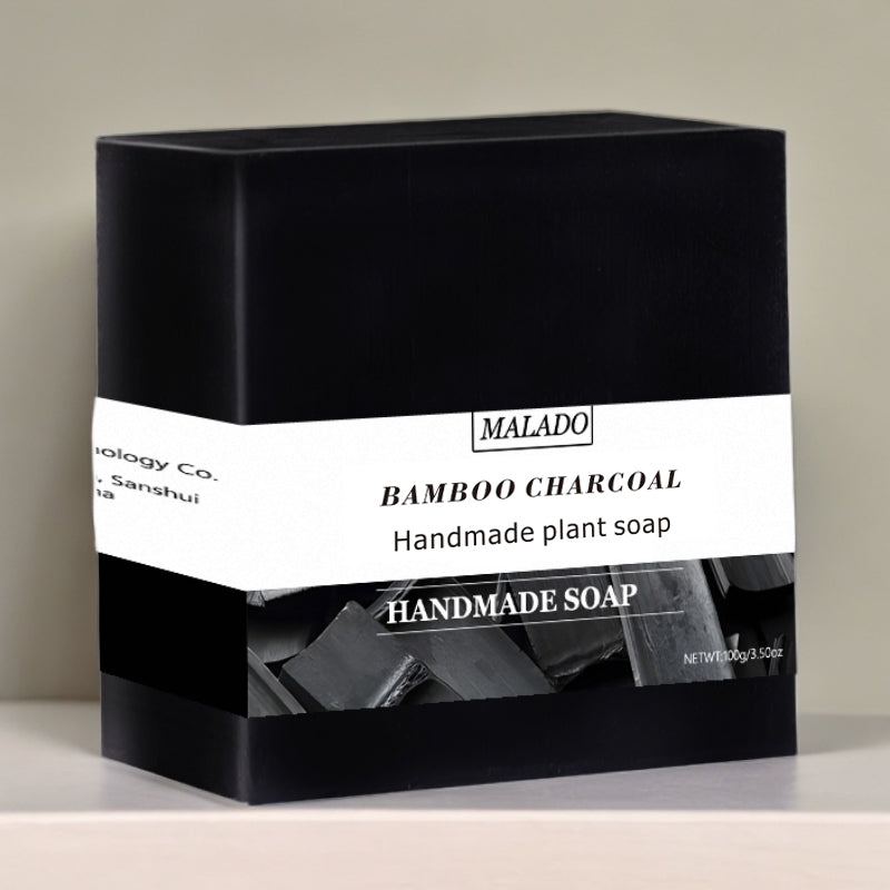 Square Bamboo Charcoal Soap