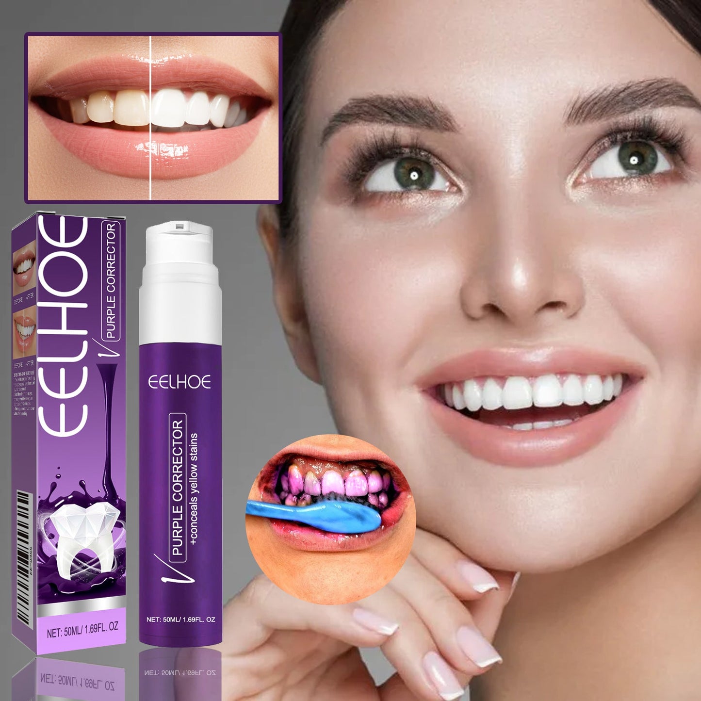 V34 Purple Tooth-Beautifying Toothpaste 50ml