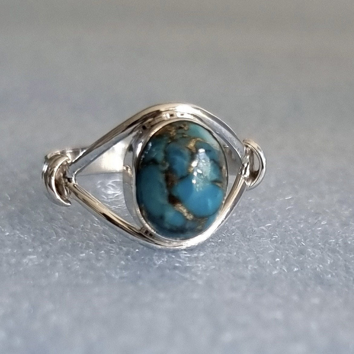 Turquoise Ring Unique Lady Simple Fashion