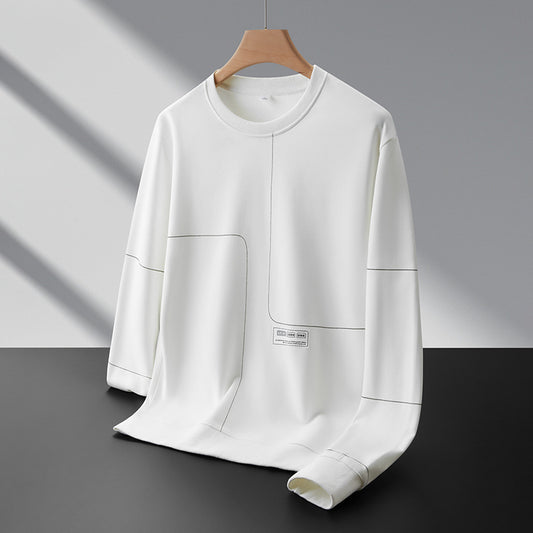 Men's Loose Round Neck Casual Versatile Pullover Sweatshirt