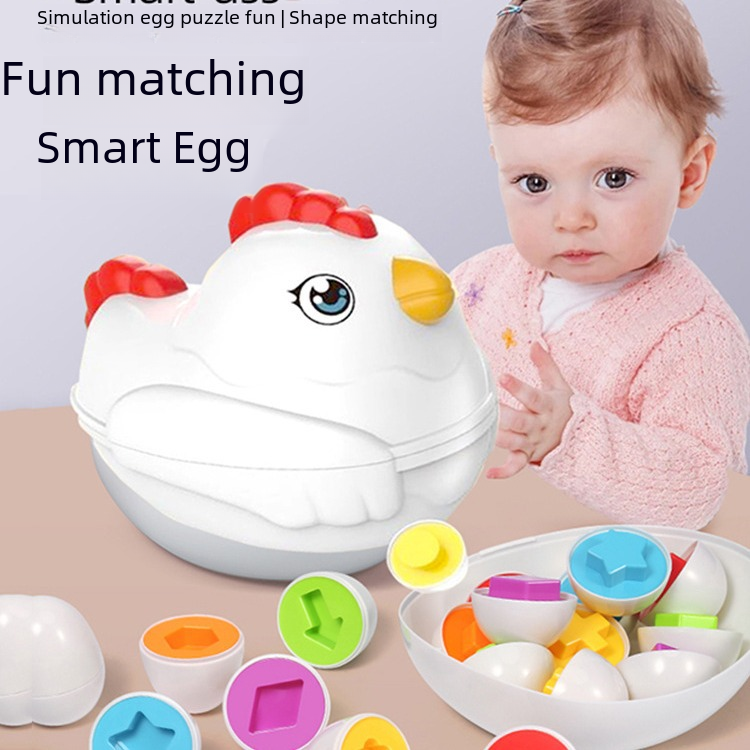 Cross-Border Baby Toy Smart Egg for Color and Shape Learning
