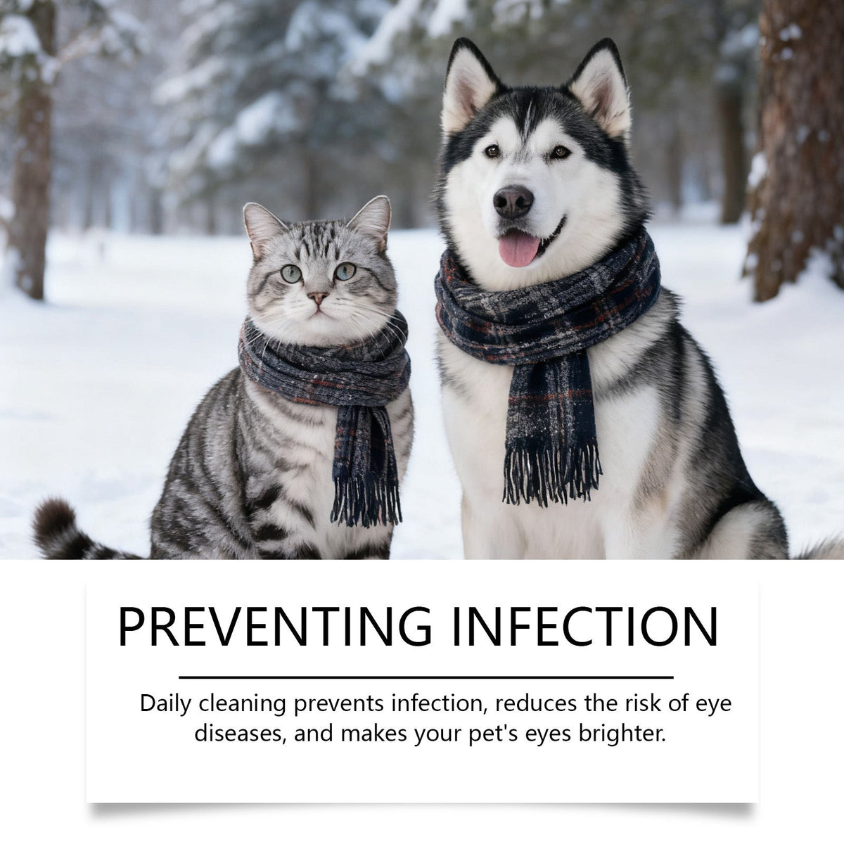 Pet Eye Drops Gently Care For Cats And Dogs' Eye Tear Stains, Tear Marks, And Eye Discharge