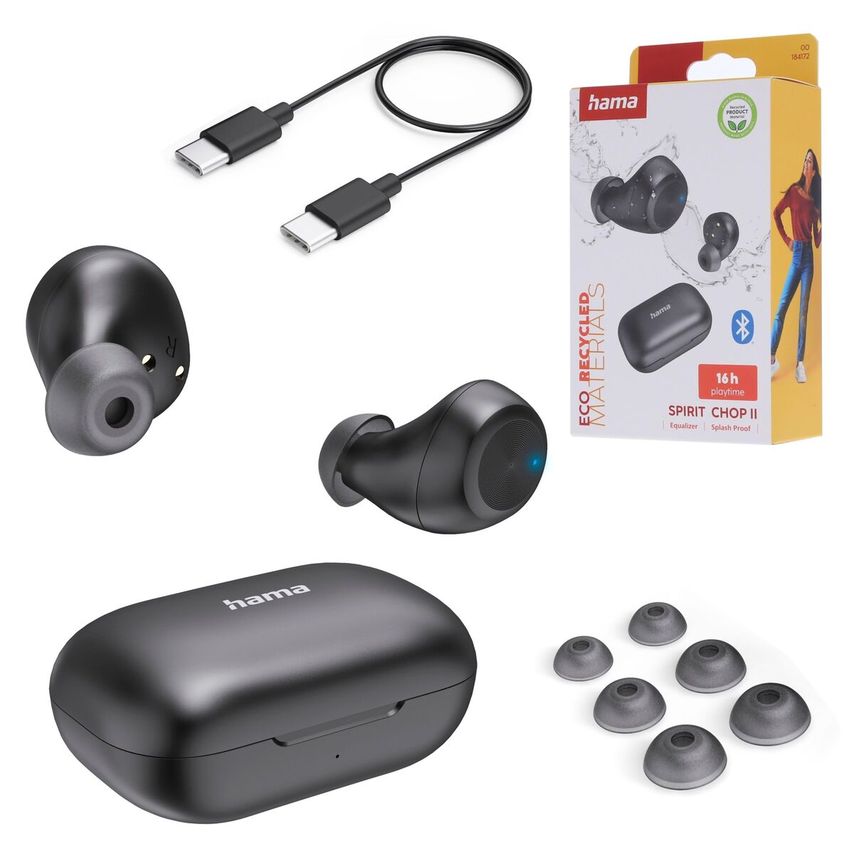 Headphones Hama 00184172 Black