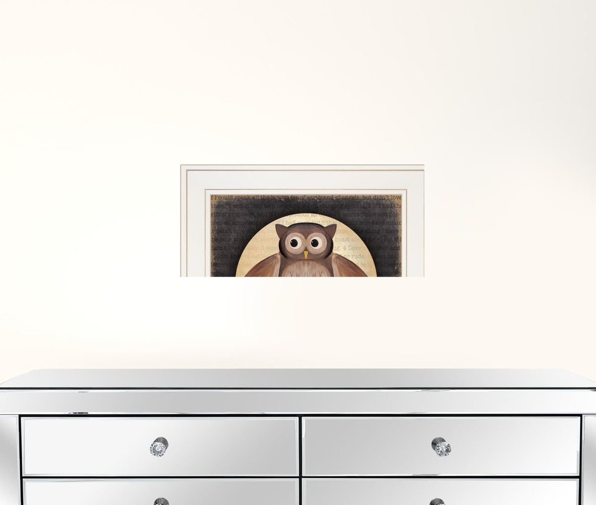 Set Of Two Owl Always Love and Need You 1 White Framed Print Wall Art