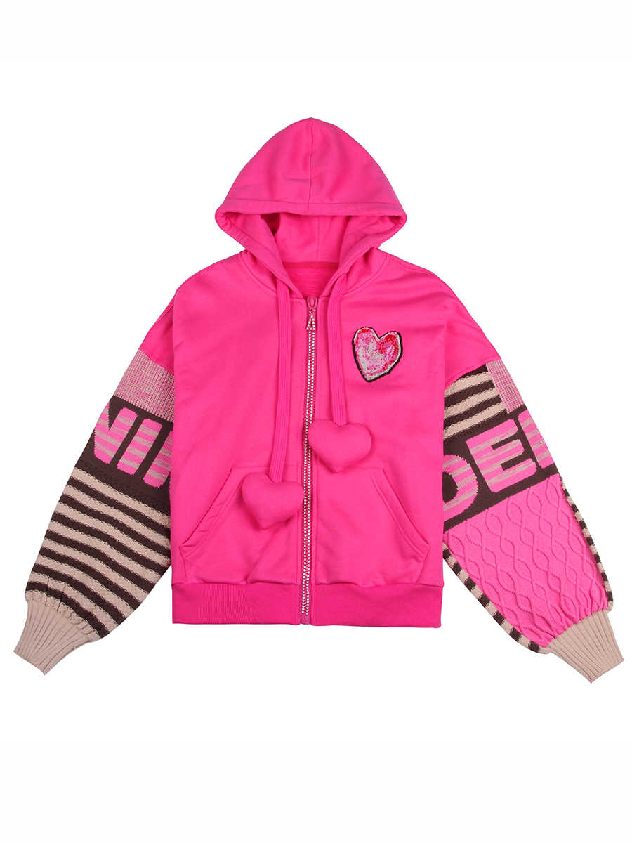 Women's Hooded Knitted Top Baggy Coat