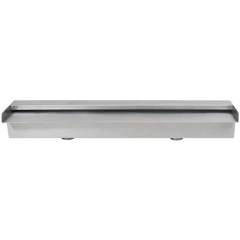 Rectangular Waterfall Pool Fountain Stainless Steel 23.6"