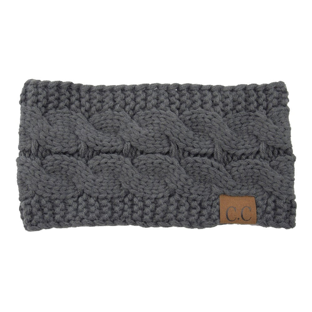 European And American Knitted Hairband Wool Variegated