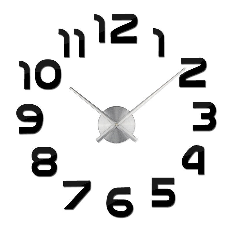 Living Room Acrylic Mirror Wall Clock Creative Simple Clock Diy Large Size Digital Wall Sticker Clock