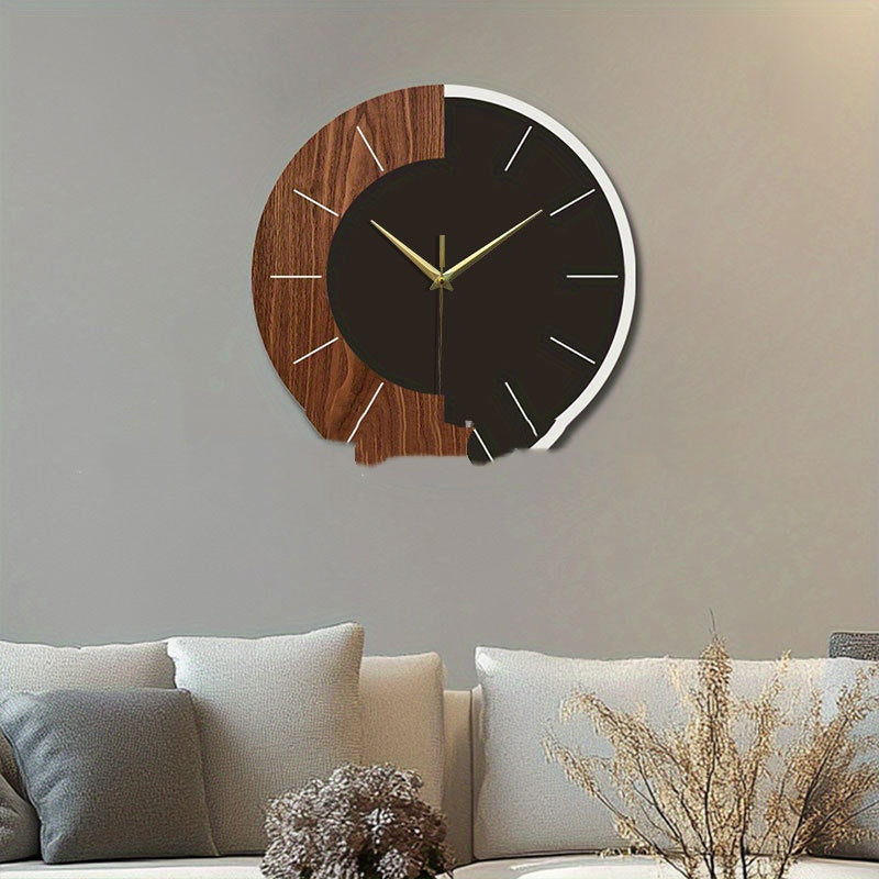 Nordic-style Minimalist Wooden Wall Clock Modern Home Decor Accent Wall Clock