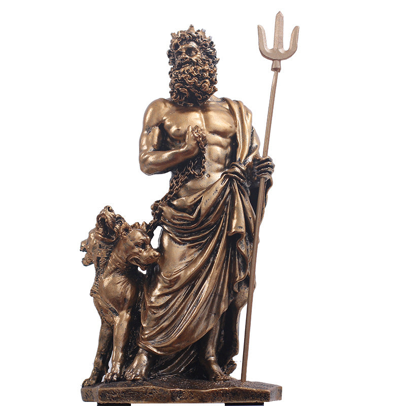 Vintage Greek Mythology Warrior Crafts  Sculpture