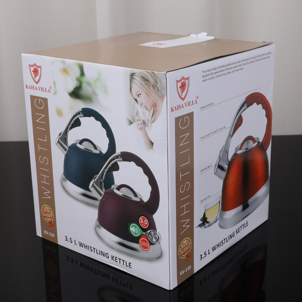 Household Color Matching Stainless Steel Whistle Kettle