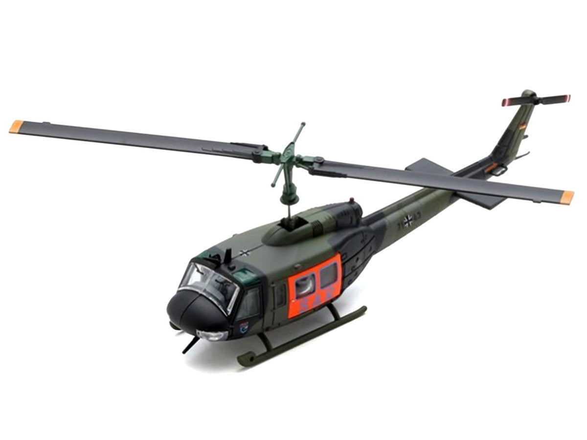 Bell UH 1D Helicopter "SAR - German Army" Green Camouflage 1/87 (HO) Scale Diecast Model Car by Schuco