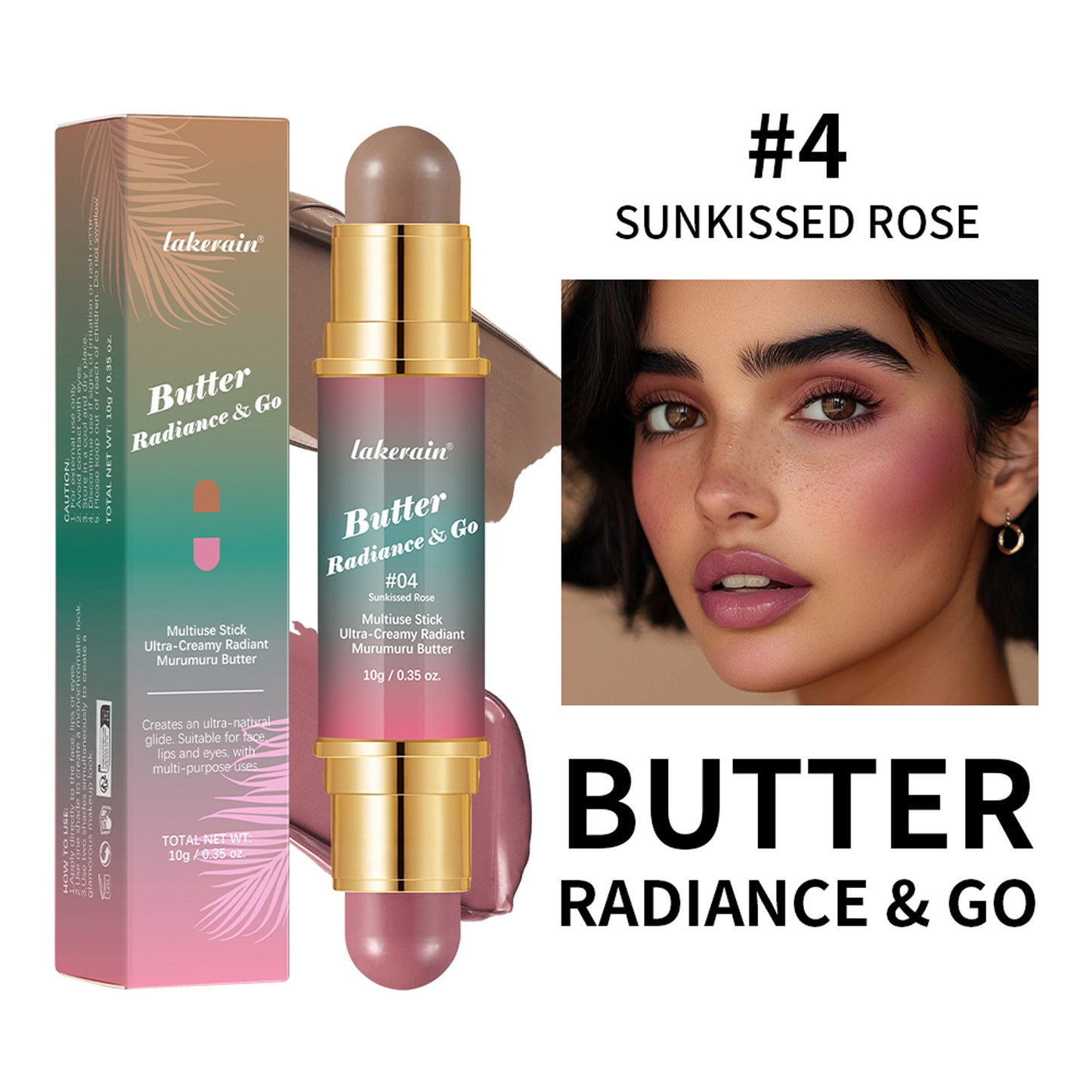 Natural Nude Makeup Double-headed Three-dimensional Face Repair Blush Stick