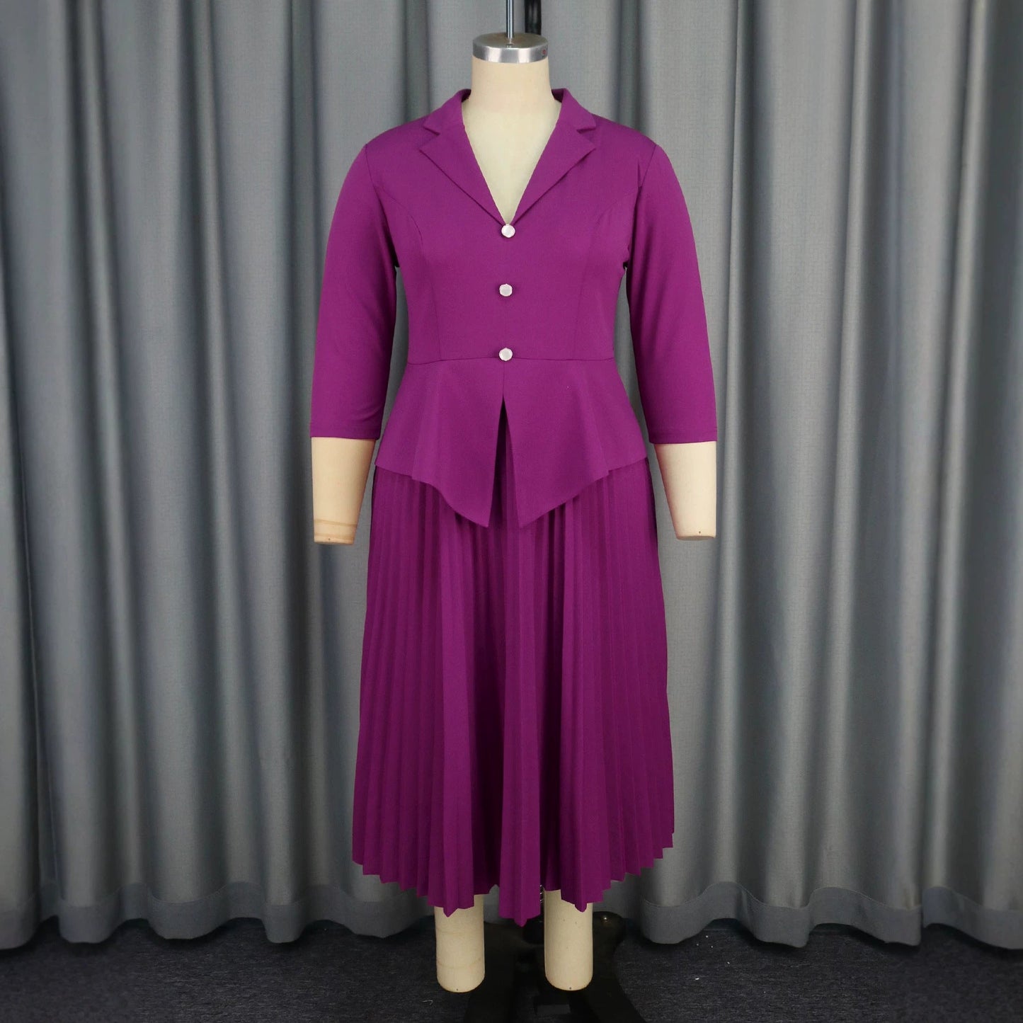 Fashionable Commuter Pleated Dress For Women