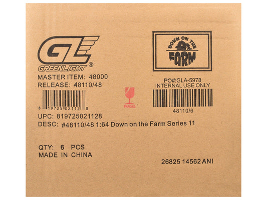 "Down on the Farm" Series 11 Set of 6 pieces 1/64 Diecast Models by Greenlight