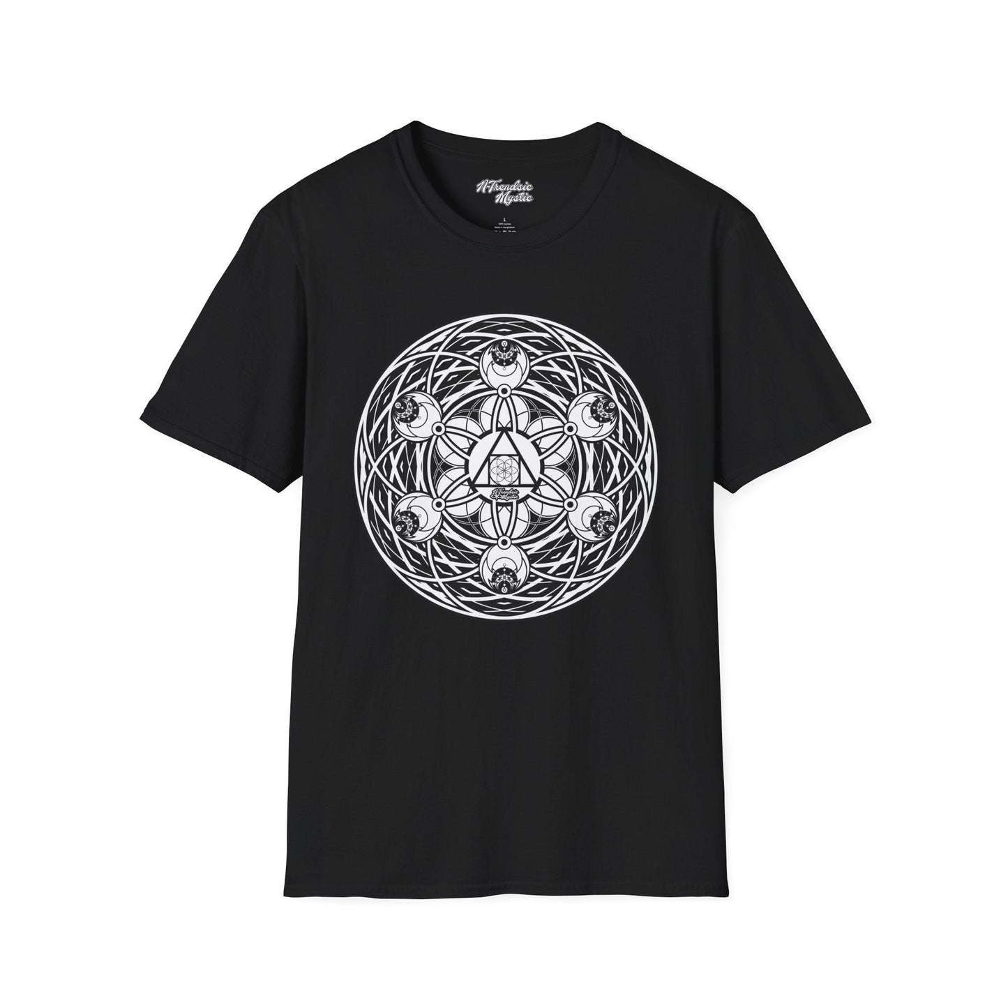 Mystic Cipher Tee – Hermetic Sacred Geometry Shirt | Boho Festival Wear | Spiritual Graphic for Him Her