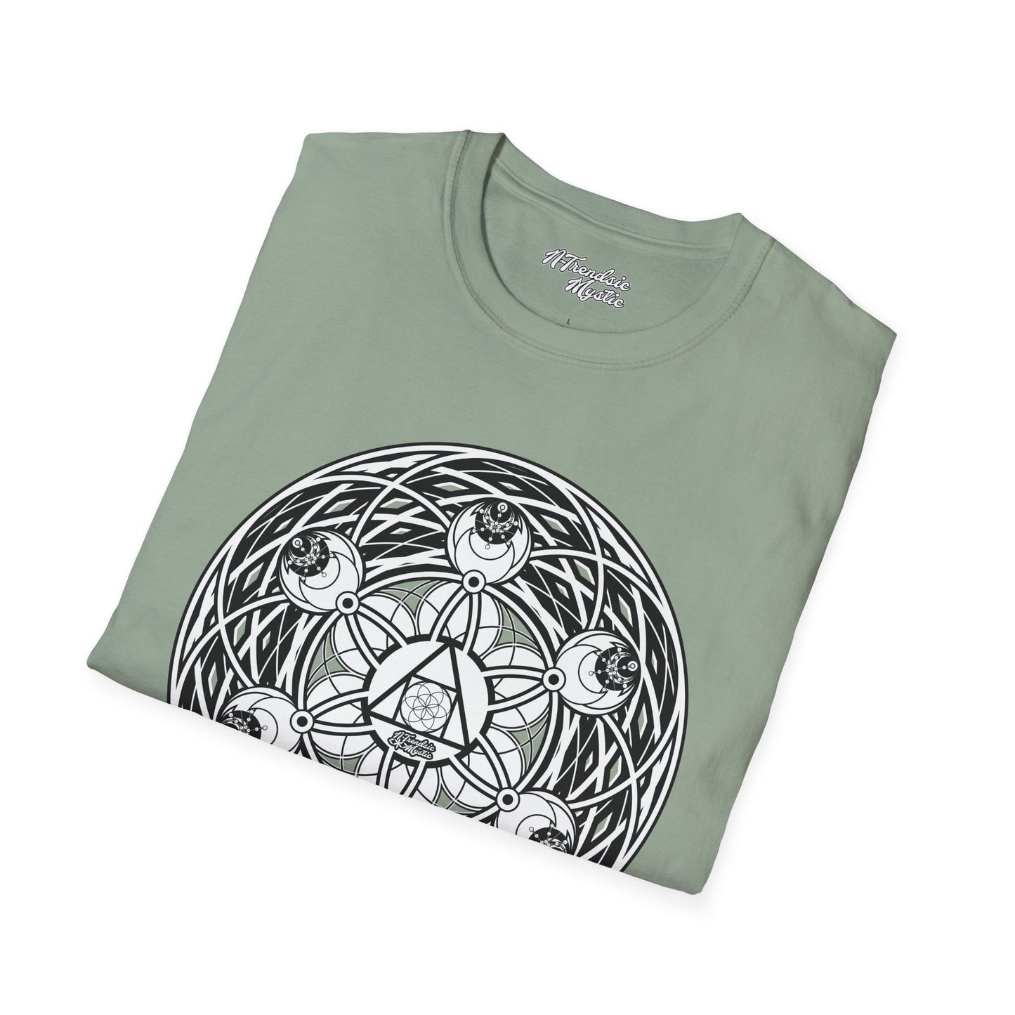 Mystic Cipher Tee – Hermetic Sacred Geometry Shirt | Boho Festival Wear | Spiritual Graphic for Him Her