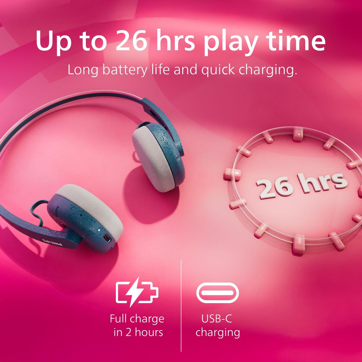 Headphones Philips TAH2000TL Turquoise