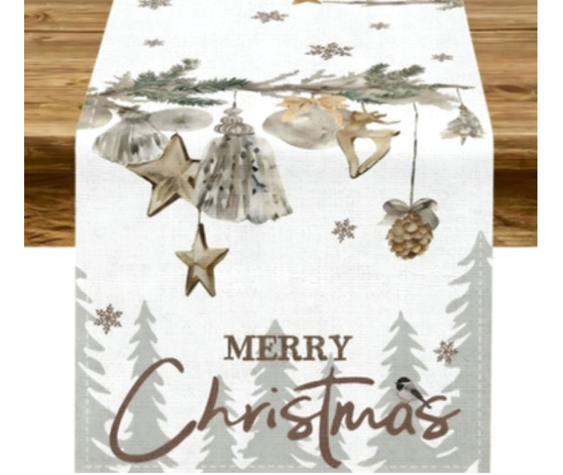 Christmasthemed Snowman Table MatFestive Christmas Table Decor