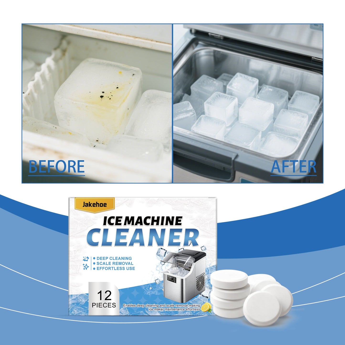 Ice Maker Cleaning Sheet 12pcs1box