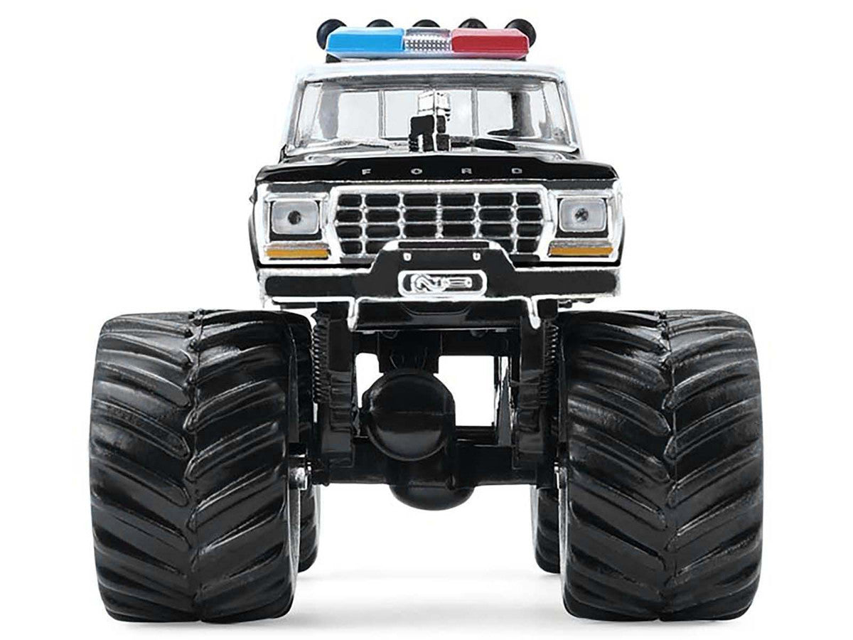 1978 Ford F-250 Monster Truck "LAPD (Los Angeles Police Department)" Black and White "Kings of Crunch - Hot Pursuit" Special Edition 1/64 Diecast Model Car by Greenlight