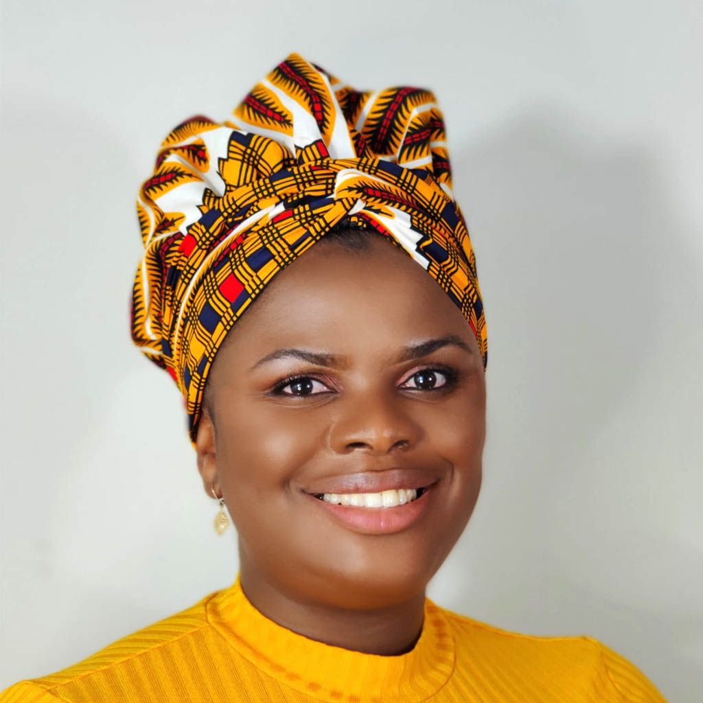 African Print Bonnet wrap