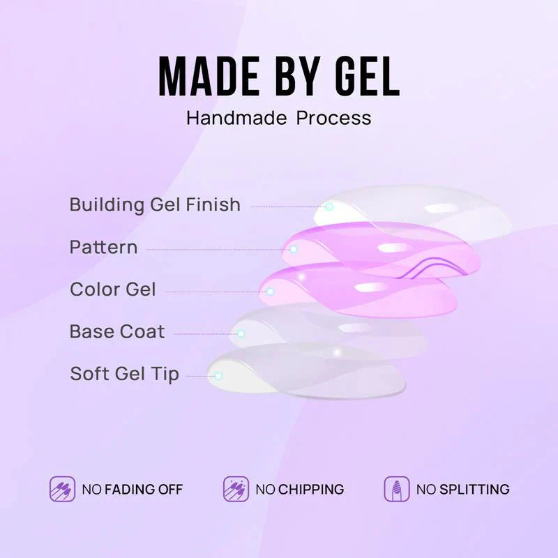 Chrome Edge Square Nails - Press On Nails | Long Lasting & Reusable