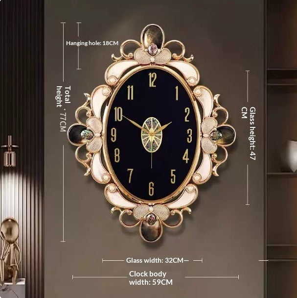 Shell-shaped Wall Clock Home Decor Clock Fashionable And Modern Timepiece