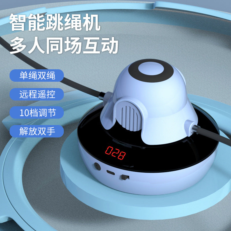 Intelligent automatic rope skipping machine 10 adjustment remote control electronic counting children training electric rope skipping device