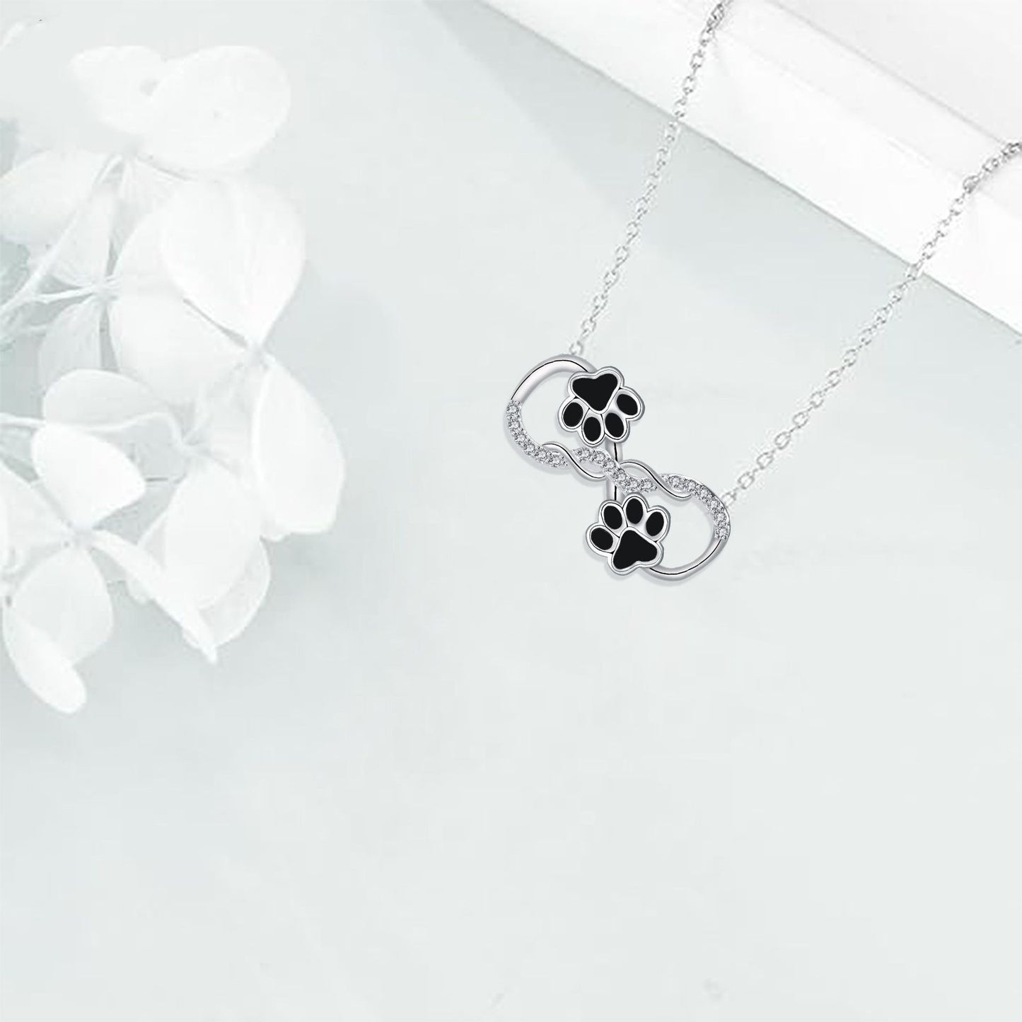 Clavicle Chain Simple Cute Dog's Paw Necklace