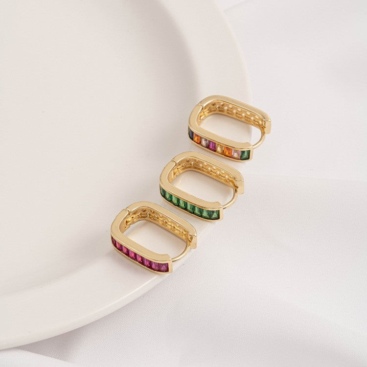 Round Earrings Heart-shaped High Sense