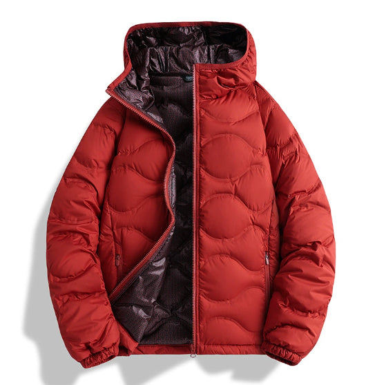 Men's Down Jacket Winter 90 White Duck Down Stand Collar Thickened Graphene Warm Jacket Coat Women
