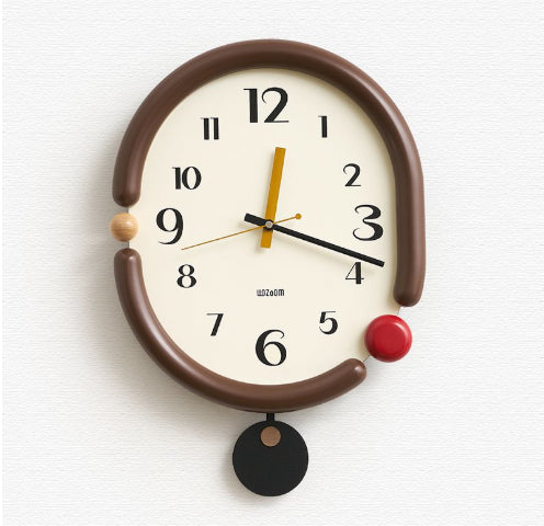 Creative Simple Living Room Punch-free Wall Clock