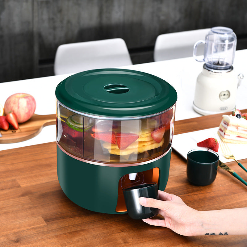 Compartment Rotatable Cold Kettle With Faucet Large Capacity