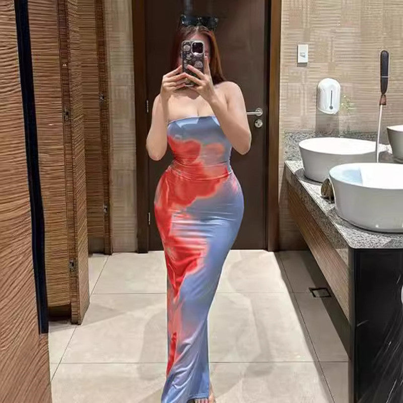 Slim Slit Tube Dress