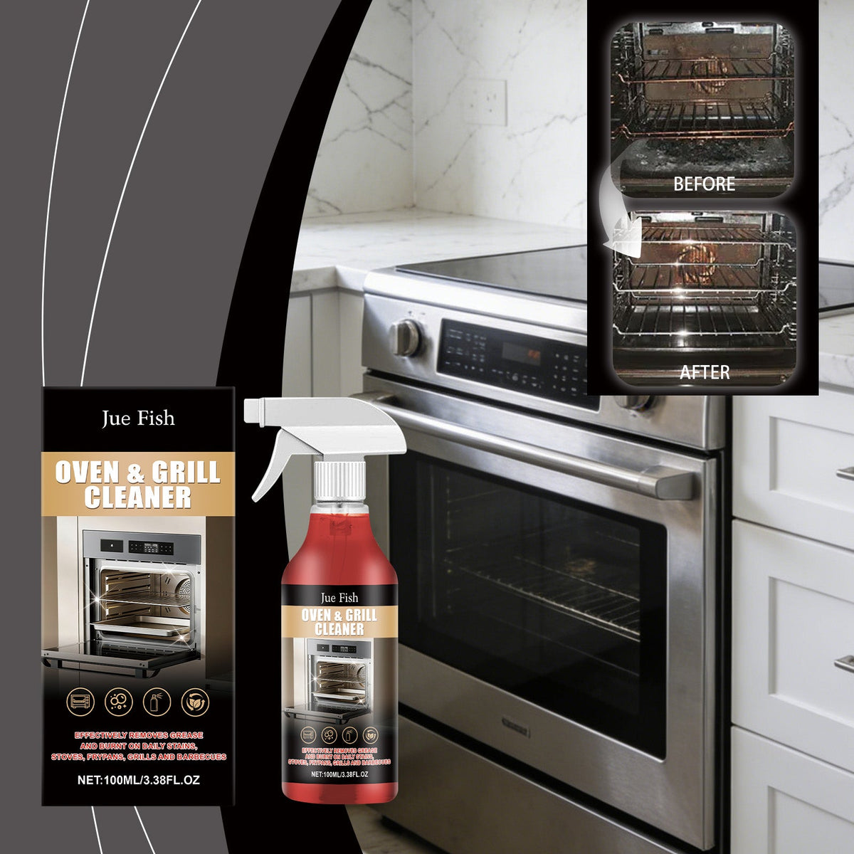 Stove And Oven Cleaner 1 00ml-1box