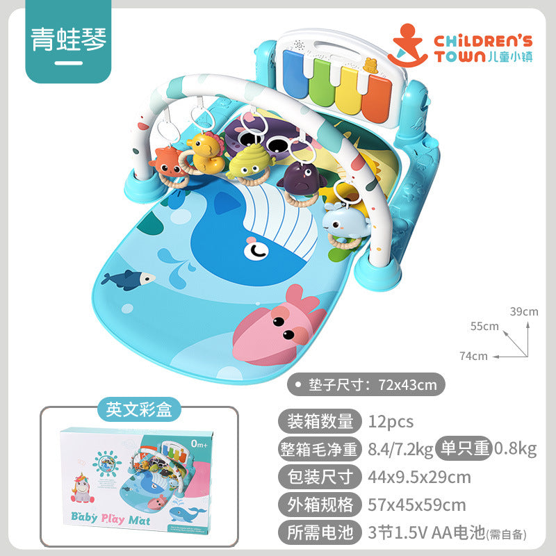 Baby Gym Play Mat with Music Piano for Infants