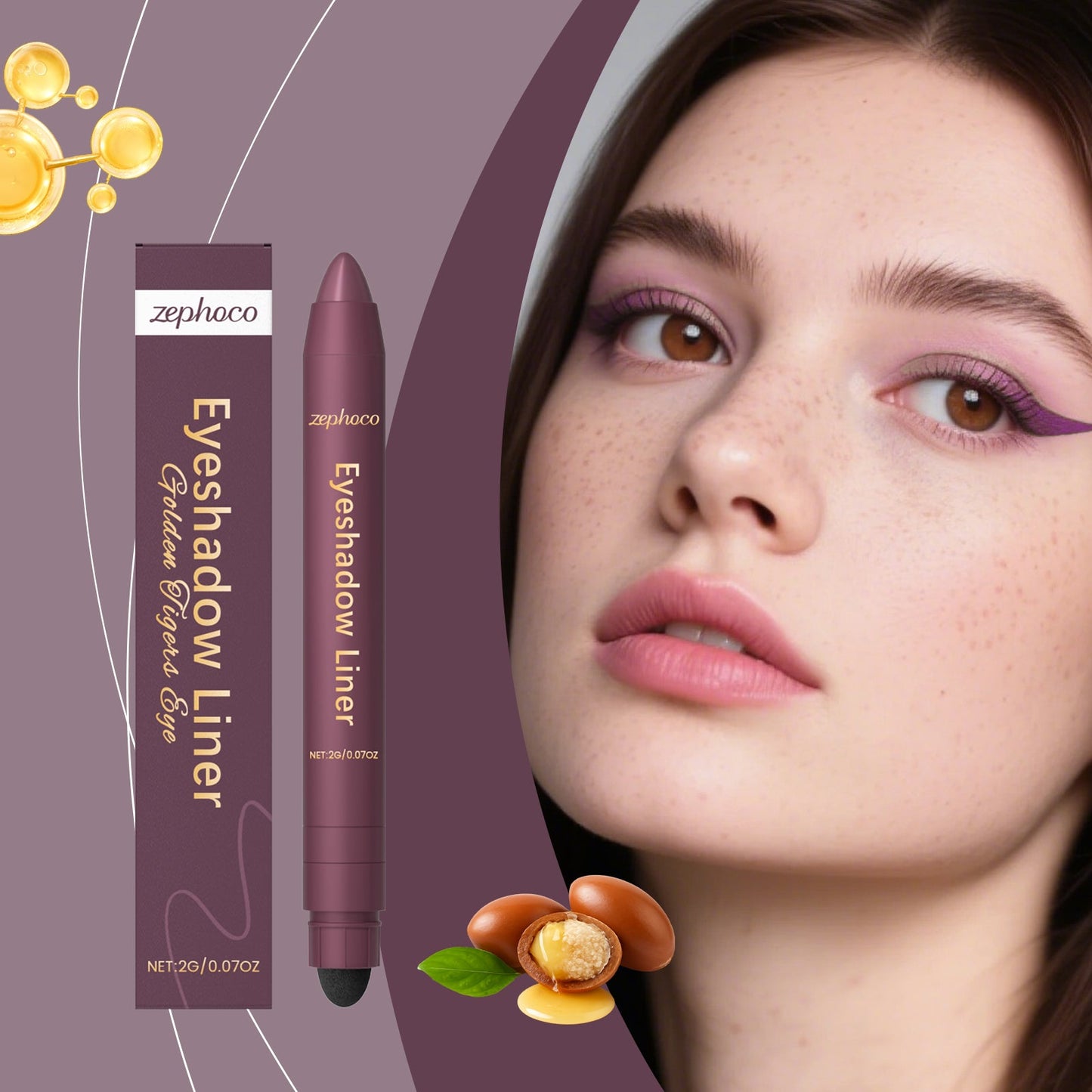 2-in-1 Eyeliner Pencil Golden Tiger's Eye