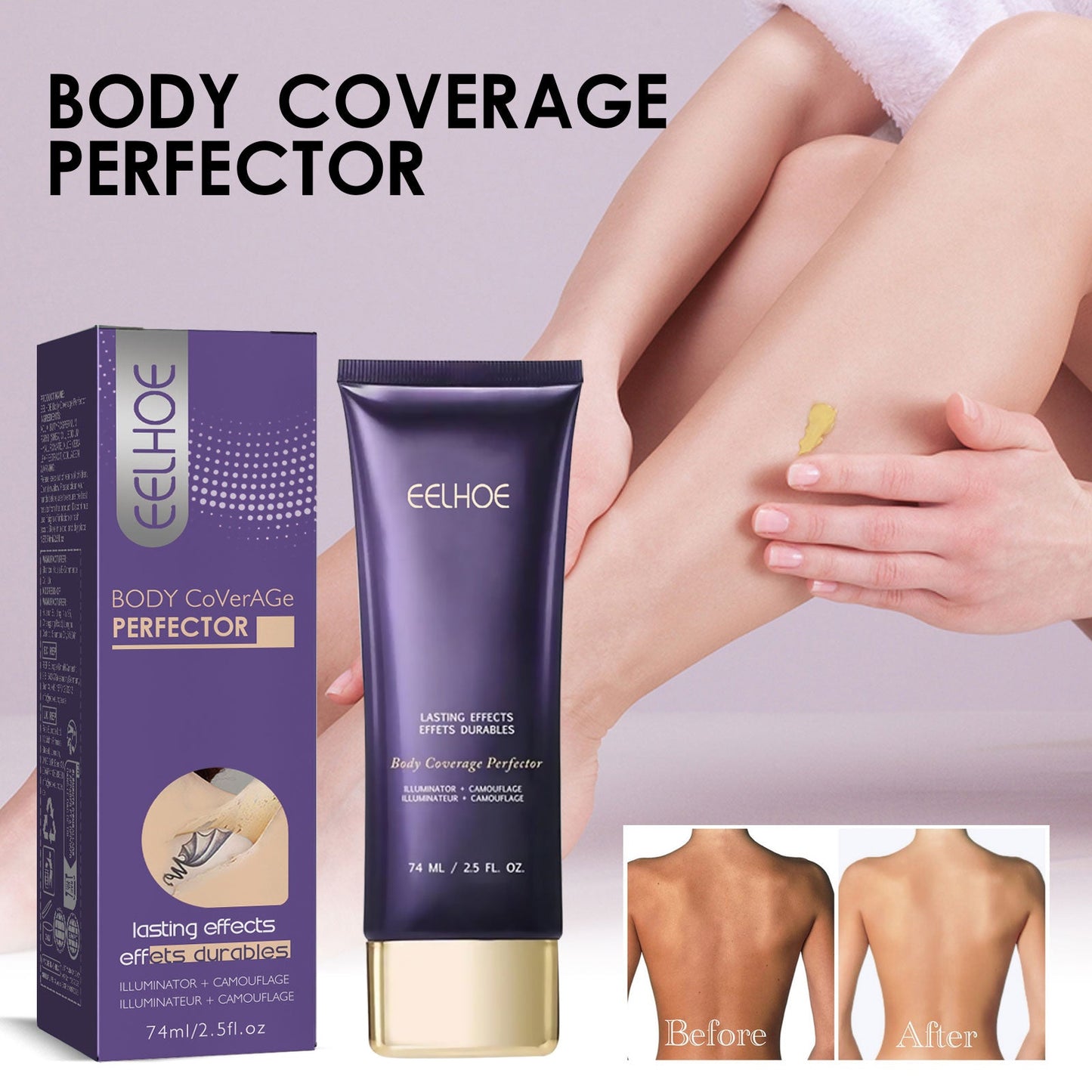 Body Concealer Repair Cream  Ivory White 74ml 1 Box