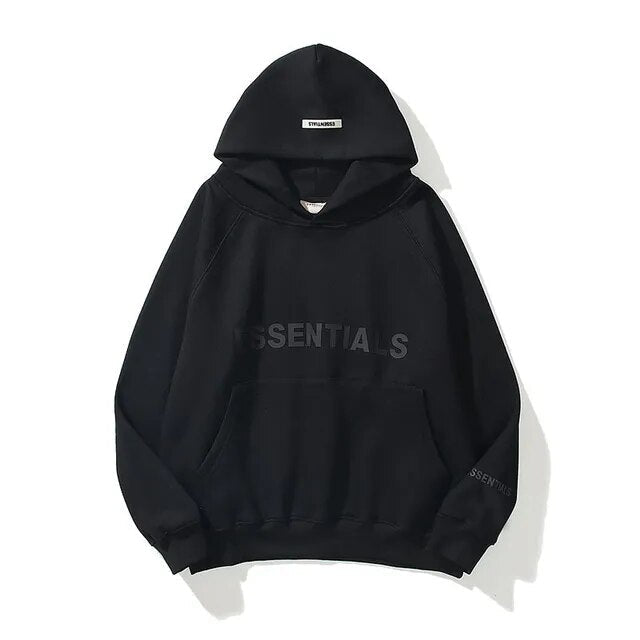 Essentials Hoodie Women and Men Reflective Letters