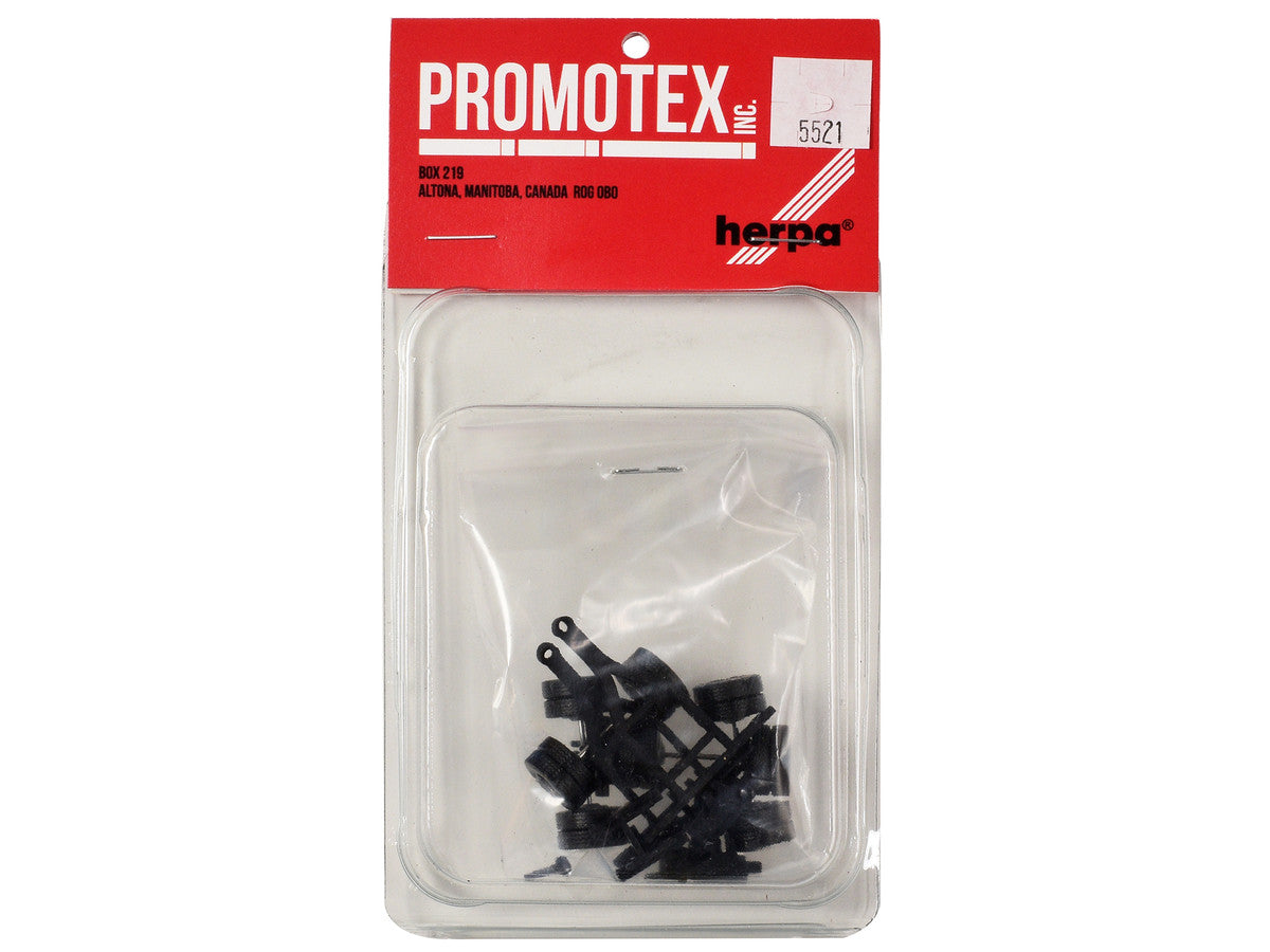 Lowboy Single Axle Booster with Integrated Rear Axle and Fenders (2 Sets) 1/87 (HO) Plastic Model by Promotex