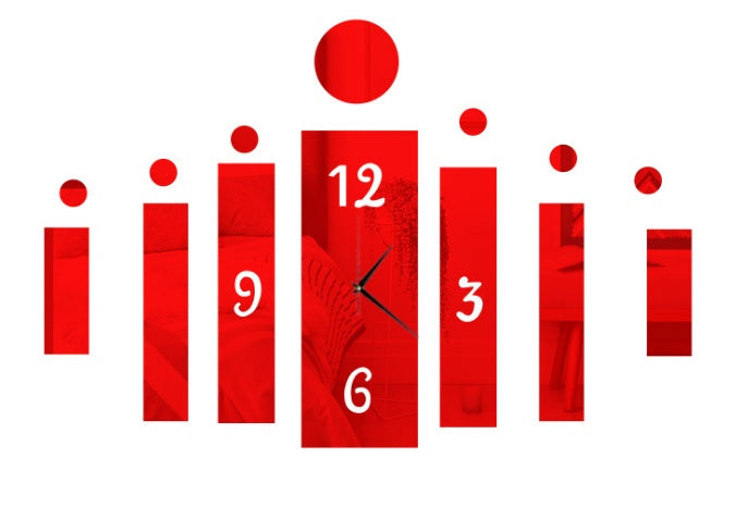 Creative DIY Clock Wall Stickers