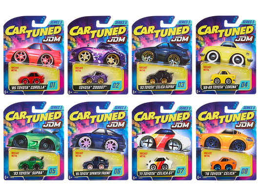JDM Tuners Series 5 Set of 8 Pieces Diecast Model Cars by CarTuned