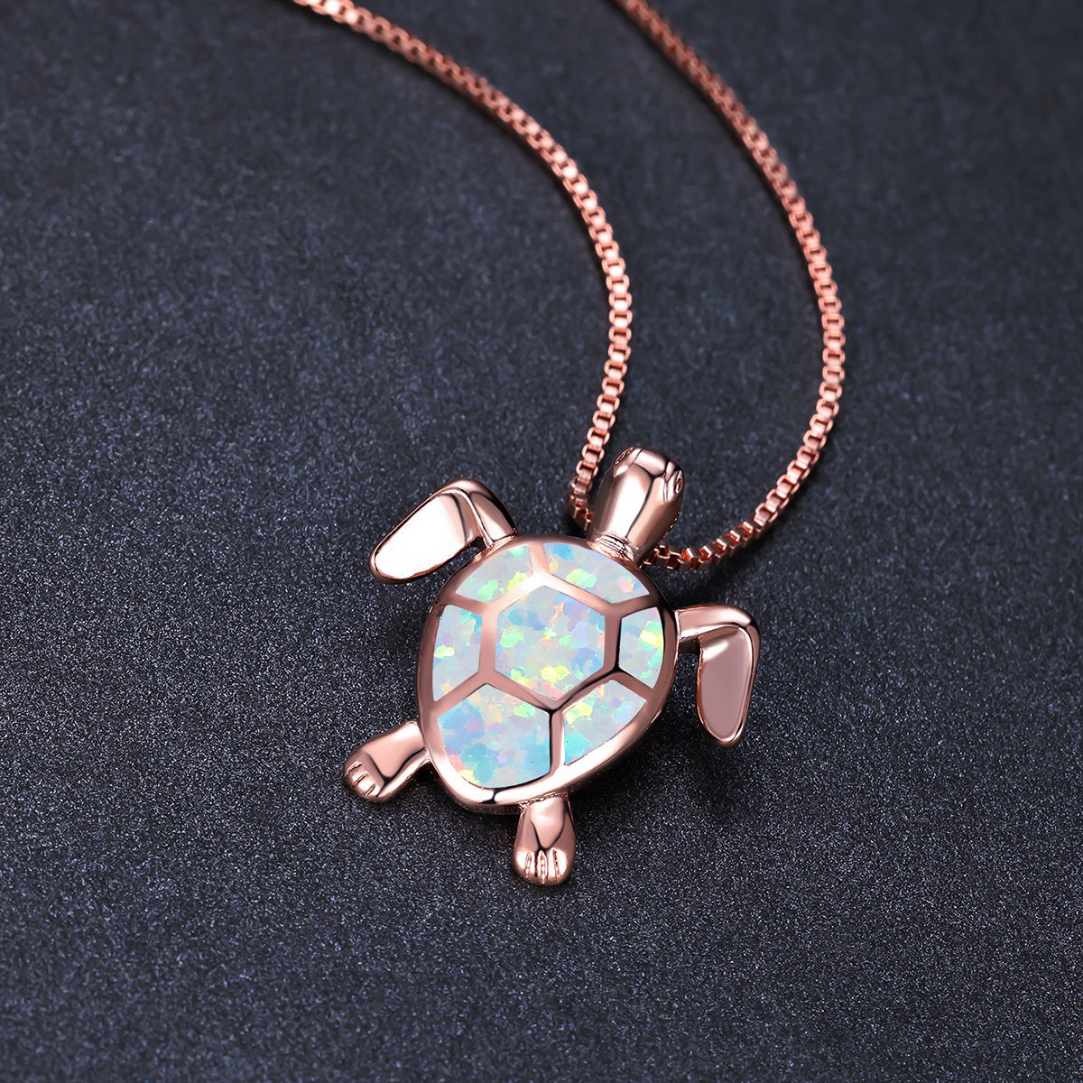 Fashion Turtle Simple Necklace Stud Earrings Set