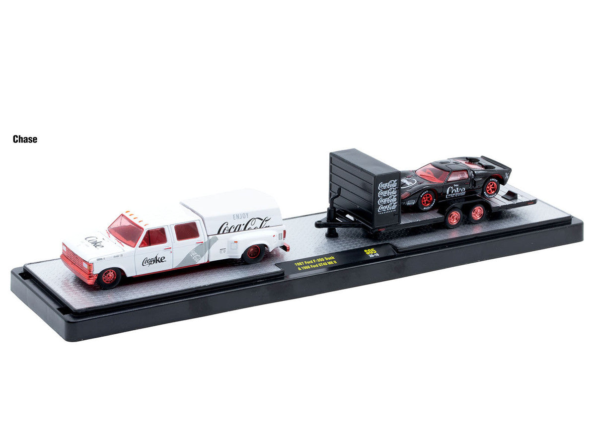 Auto Haulers "Coca-Cola" Set of 3 pieces Release S05 Limited Edition to 6000 pieces Worldwide 1/64 Diecast Models by M2 Machines