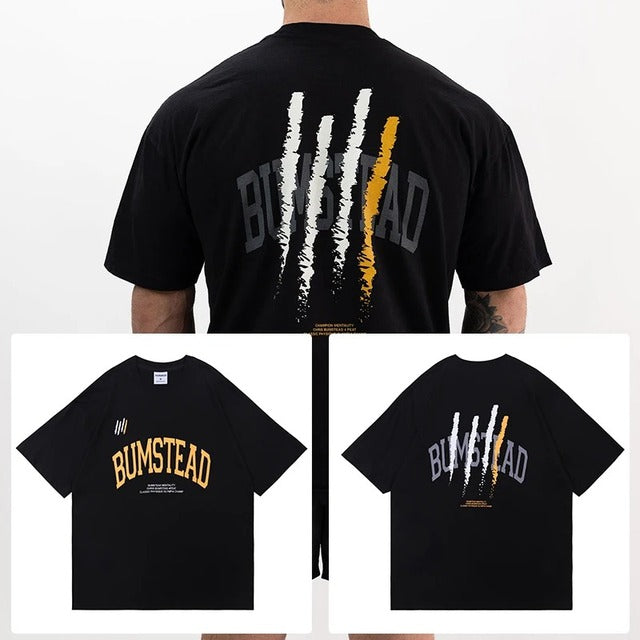 2024 Men's Oversized Cotton Gym Fitness T-shirt